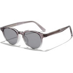 Techsuit - Sunglasses (99046) - Unisex, Lightweight TR90 Frame, Round Design, One-piece Nose Pad - Lila