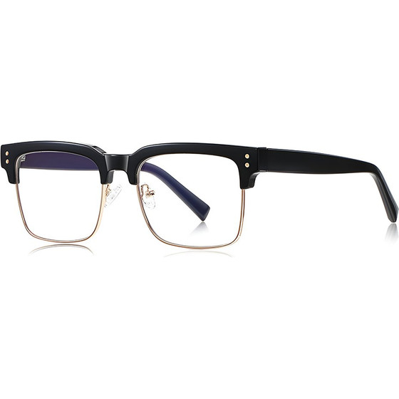 Techsuit - Anti-Blue Light Glasses Reflex PC (2205) - for Women, Square - Black / Gold