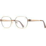 Techsuit - Anti-Blue Light Glasses Reflex PC (3172) - for Women, Rectangular - Gold