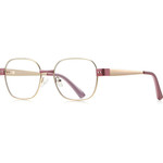 Techsuit - Anti-Blue Light Glasses Reflex PC (3172) - for Women, Rectangular - Pink / Gold