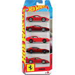 Mattel Hot Wheels: Ferrari - Racing Vehicles Set of 5 (JLN12)