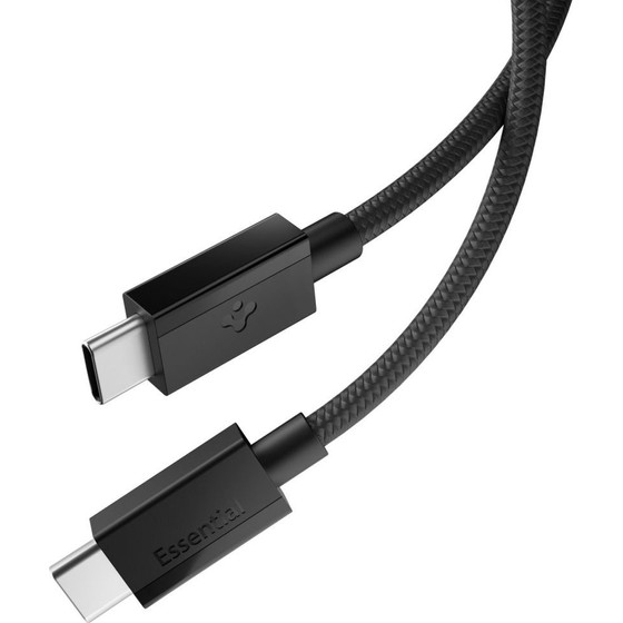 Spigen EB6015CC Essential TYPE-C Cable 60W 150CM Black - (ACA10417)