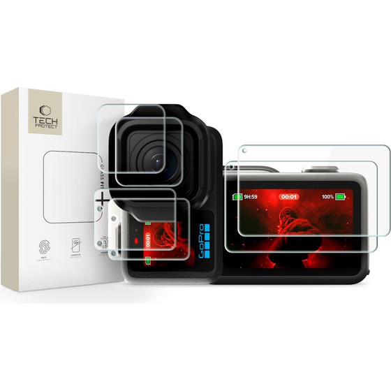Tech-Protect Zestaw Ochronny Foil & Glass FIT+ 2-Set Gopro Mission 1 / Pro CLEAR