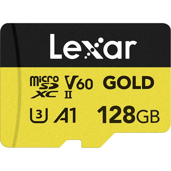 LEXAR ����� ������ Gold Microsdxc 128GB - (LMSGOLD128G-BNNNG)