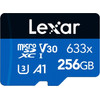 LEXAR ����� ������ High-Performance 633x Microsdxc 256GB + ������������ Sd - (LSDMI256BB633A)