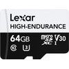 LEXAR ����� ������ ������ ������� microSDHC/Microsdxc 64GB - (LMSHGED064G-BCNNG)