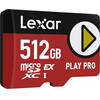 LEXAR ����� ������ Play Pro Microsd Express 7.1 512GB - (LMSXPS0512G-BNNNG)