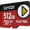 LEXAR ����� ������ Play Pro Microsd Express 7.1 512GB - (LMSXPS0512G-BNNNG)