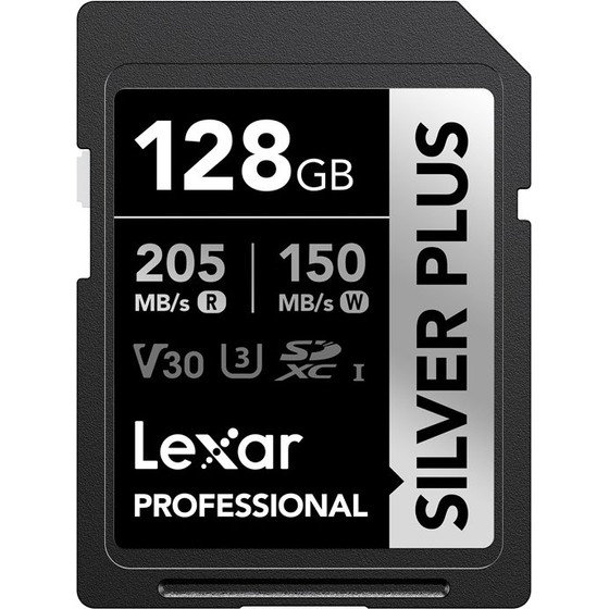 LEXAR ����� ������ Professional Silver Plus Sdxc 128GB - (LSDSIPL128G-BNNNG)