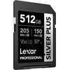 LEXAR ����� ������ Professional Silver Plus Sdxc 512GB - (LSDSIPL512G-BNNNG)