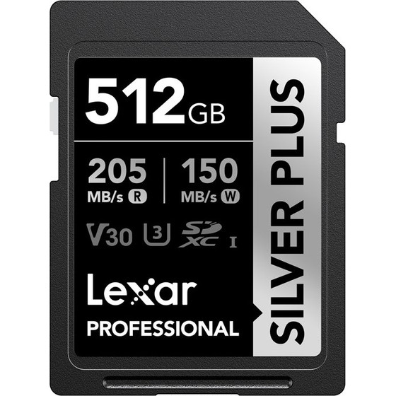 LEXAR ����� ������ Professional Silver Plus Sdxc 512GB - (LSDSIPL512G-BNNNG)