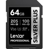 LEXAR ����� ������ Professional Silver Plus Sdxc 64GB - (LSDSIPL064G-BNNNG)