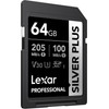 LEXAR ����� ������ Professional Silver Plus Sdxc 64GB - (LSDSIPL064G-BNNNG)