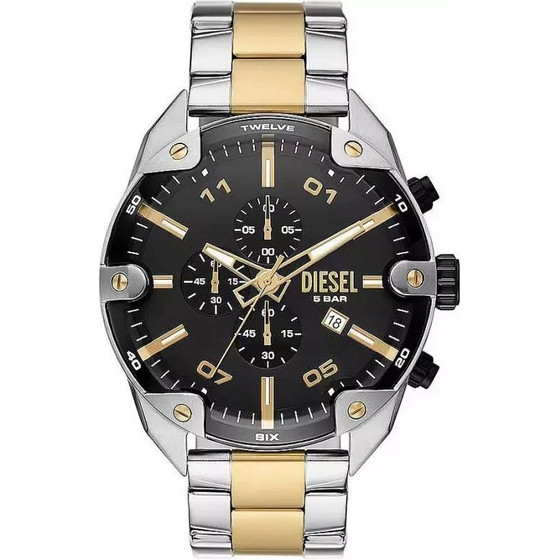 DIESEL MEN'S Watch Spiked Chronograph + Box - (DZ4627)