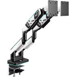 Diablo Chairs Diablo Rgb X-Arm Dual 35 Dual Monitor Mount White And Black - (1875)