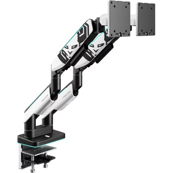 Diablo Chairs Diablo Rgb X-Arm Dual 35 Dual Monitor Mount White And Black - (1875)
