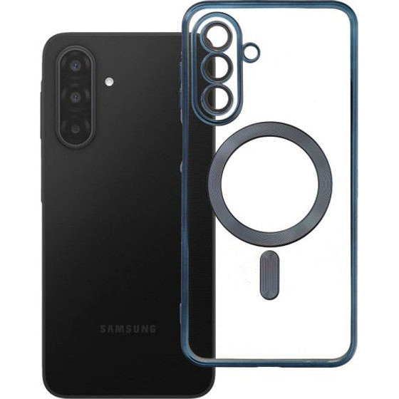 iSelf Tpu Mag Electro Samsung A17 5G Trans Titanium Blue Backcover - (MAGETPUSAA17TB)