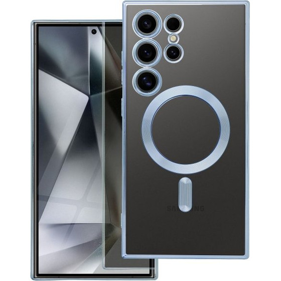 iSelf Tpu Mag Electro Samsung A27 5G Trans Blue Backcover - (MAGETPUSAA27BL)