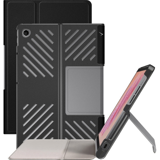Volte-Tel ���� Lenovo Tab Plus 2024 TB351FU 11.5in Leather Book Slim Cover Stand BLACK - (5205308423437)