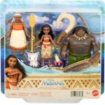 Mattel Disney Dolls: Disney Vaiana Small Dolls - Disney Vaiana Mini Dolls Set With 4 Characters (JLN21)
