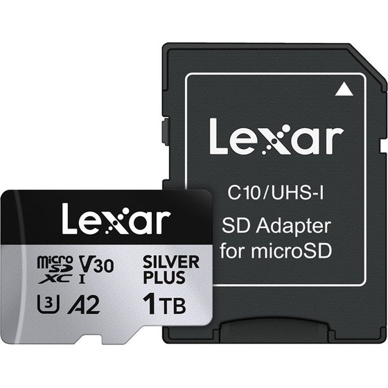 LEXAR High-Performance Silver Plus Microsdxc 1TB + ������������ - (LMSSIPL001T-BNANG)