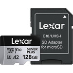 LEXAR High-Performance Silver Plus Microsdxc 128GB + ������������ - (LMSSIPL128G-BNANG)