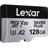 LEXAR High-Performance Silver Plus Microsdxc 128GB + ������������ - (LMSSIPL128G-BNANG)