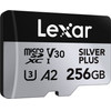 LEXAR High-Performance Silver Plus Microsdxc 256GB + ������������ - (LMSSIPL256G-BNANG)