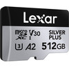 LEXAR High-Performance Silver Plus Microsdxc 512GB + ������������ - (LMSSIPL512G-BNANG)