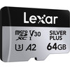 LEXAR High-Performance Silver Plus Microsdxc 64GB + ������������ - (LMSSIPL064G-BNANG)