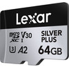 LEXAR High-Performance Silver Plus Microsdxc 64GB + ������������ - (LMSSIPL064G-BNANG)