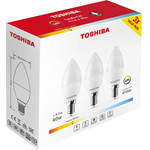 Toshiba Led 3PAck C37 E14 4.7W 3000K - (DELS-CD344P714AE23)