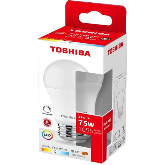 Toshiba Led A60 E27 11W 6500K Dimmable - (DELS-BLC4011B2DE51)
