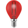 Toshiba Led Filament Color Red G45 E14 4.5W - (DELS-FGR44P5R4AF11)