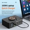 Powertech ������� �������� �� �����, 4x USB/4x USB-C/wireless, 140W, ������ - (PT-1625)