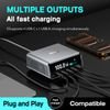 Powertech ������� �������� �� �����, Usb & 4x USB-C, GaN, 100W, ����� - (PT-1622)