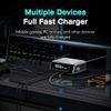 Powertech ������� �������� �� �����, Usb & 4x USB-C, GaN, 100W, ����� - (PT-1622)