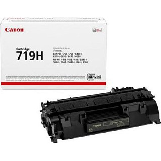 Canon Toner 719H Black 6400 Pages - (3480B012)