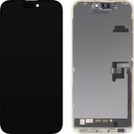 MP Lcd Display Module For Apple Iphone 16 Pro Max, Soft Oled Fhd Diagnostic Version, Aftermarket, Black
