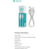 Devia ������� �������� Usb 2.0 EC630 Usb A �� Lightning 2.4A Silicone Pro3 1m ����� - (131903, EC630)