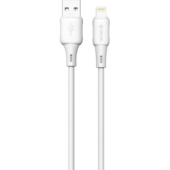 Devia ������� �������� Usb 2.0 EC630 Usb A �� Lightning 2.4A Silicone Pro3 1m ����� - (131903, EC630)