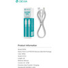 Devia ������� �������� Usb 2.0 EC631 Usb C �� Lightning 3A 27W Silicone Pro3 1m ����� - (131927, EC631)