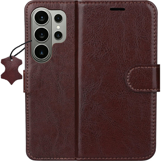 TFO Smart Luxe Leather Case For Samsung Galaxy S26 Ultra brown