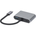 IBOX Usb Type-C Hub 4-in-1 Usb 3.0 + Pd 100W + Hdmi 4K 30Hz + Vga Full Hd - (IUHCHDVGA)