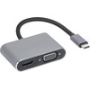 IBOX Usb Type-C Hub 4-in-1 Usb 3.0 + Pd 100W + Hdmi 4K 30Hz + Vga Full Hd - (IUHCHDVGA)