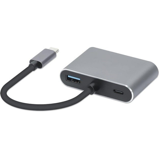 IBOX Usb Type-C Hub 4-in-1 Usb 3.0 + Pd 100W + Hdmi 4K 30Hz + Vga Full Hd - (IUHCHDVGA)