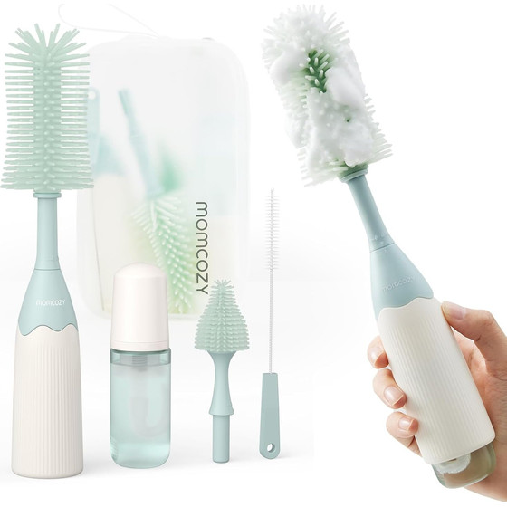 MOMCOZY LS002 Green | Bottle Cleaning Set | - (LS002-GE12NB-A)