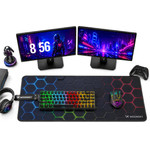 Wozinsky Gaming Desk Pad 800x300mm Waterproof With Pattern - Black 5907769387258 - (WPD-B800)