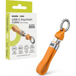 Mobile Origin 240W 40GBps 8K USB-C Keychain Cable CB17 Orange - (MO-UK-CB17-ORG)