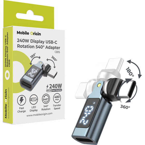 Mobile Origin 240W Display USB-C Rotation 540� Adapter CB15 - (MO-240WRA-CB15)